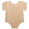 Baby Outfit Unfinished Craft Wood Holiday Christmas Tree DIY Pre-Drilled Ornament